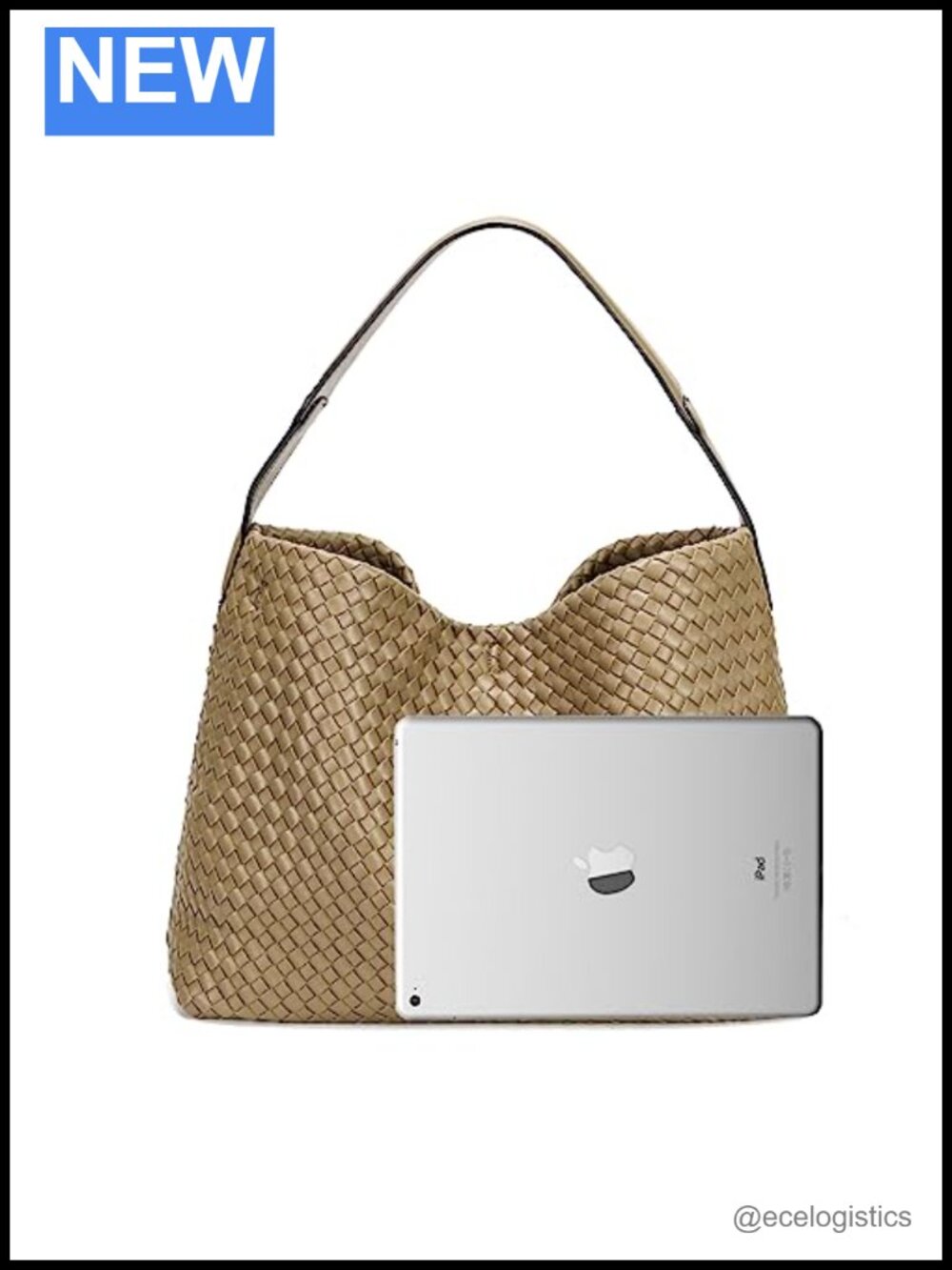 Woven Leather Tote Bag Women Crossbody Shoulder Hobo Handbags Faux Leather